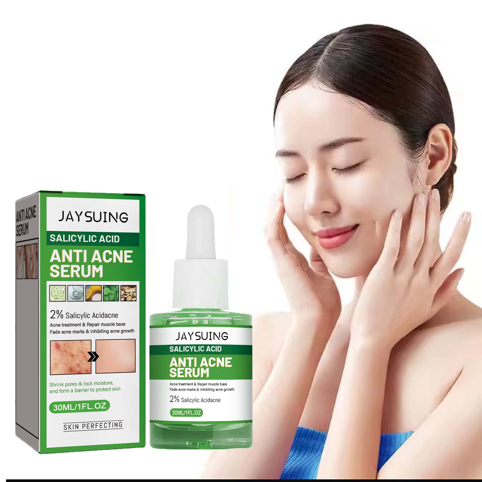 Glycolic Acid Exfoliant - Acido salicilico Anti Acn-e Siero viso