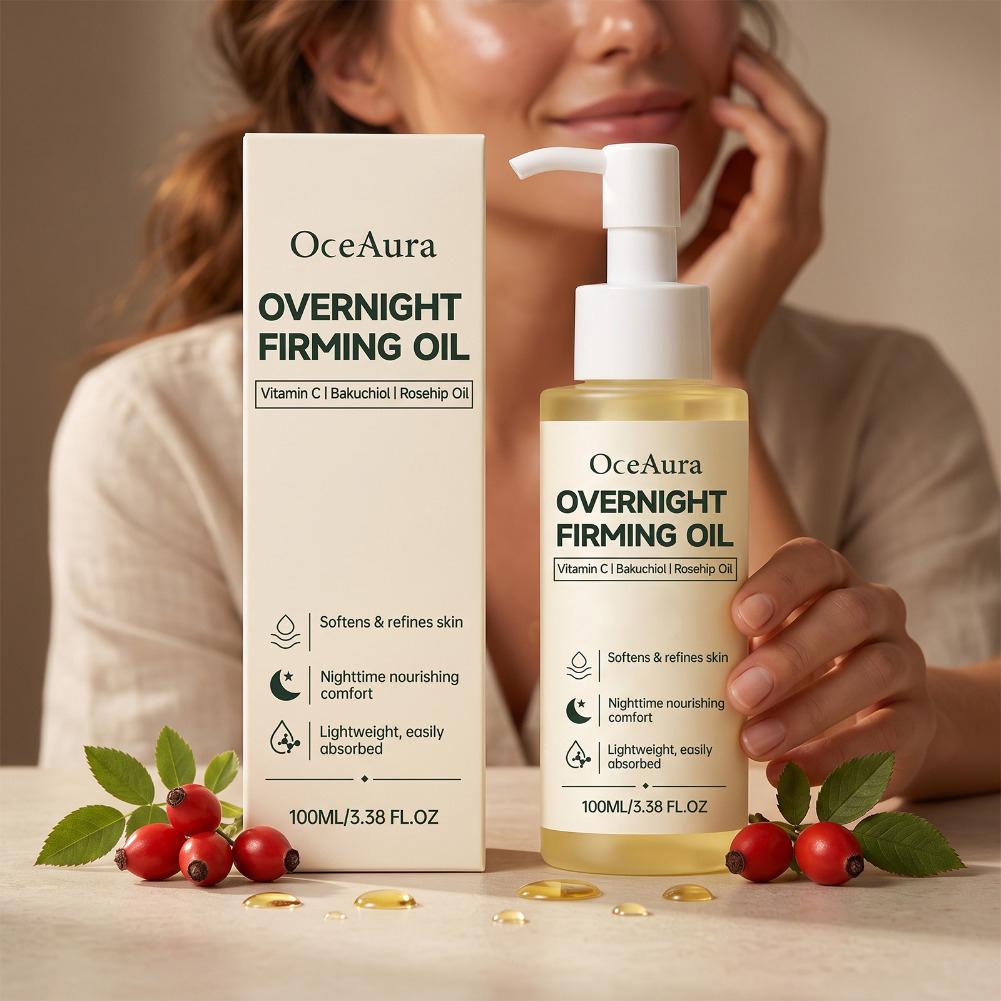 Skincare Non Comedogenic - Olio Viso Notturno per Idratazione Profonda,