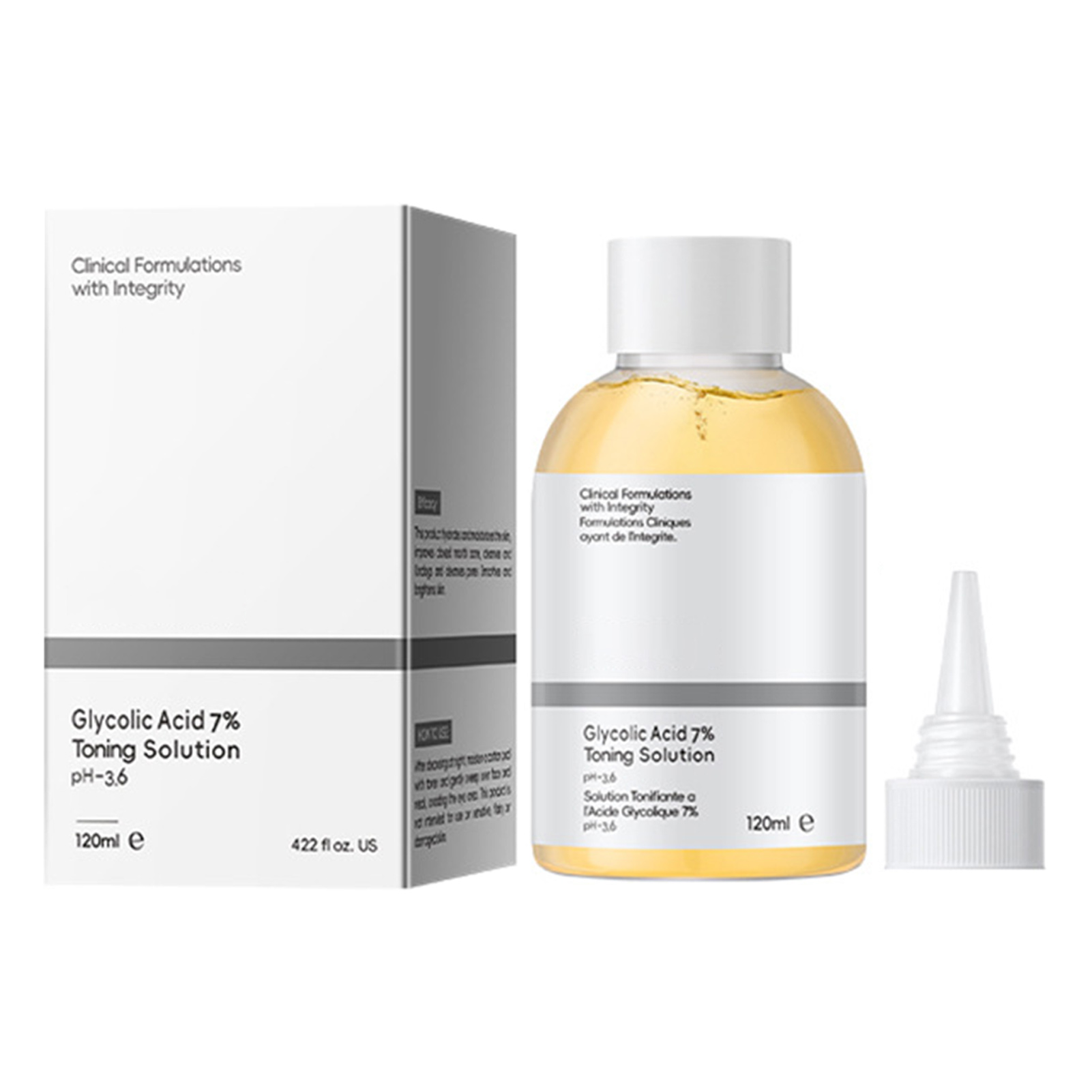 Glycolic Acid Exfoliant - 110ml Siero restringente i pori Acido